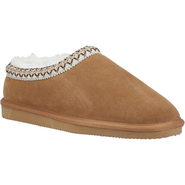 Cotswold Womens/Ladies Foxmoor Suede Slippers - Tan