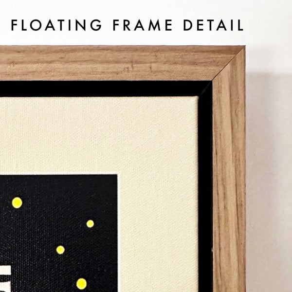 Floating Famed Canvas detail - Artwork from Love Frankie