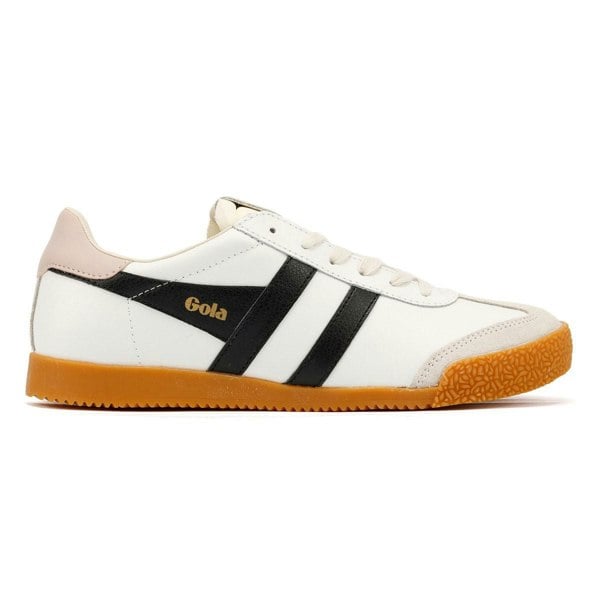 Gola CLB745WB Women's Elan Leather White/Black/Chalk Pink