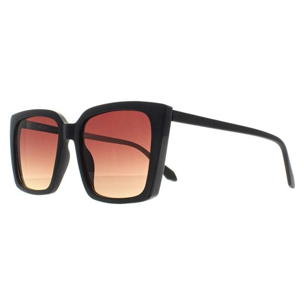 Quay Sunglasses Front Cover MTBLK Matte Black Brown Yellow Gradient