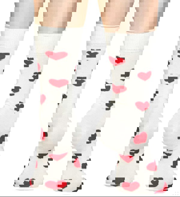 Happy Socks - Heart Socks, White - Boxers - and - Briefs.net