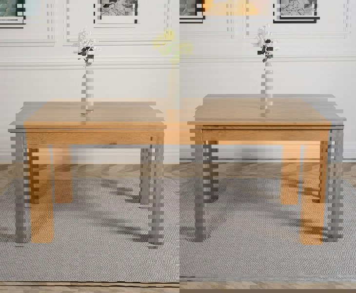 That's Furniture Dakota Chunky Oak Dining Table - 182cm