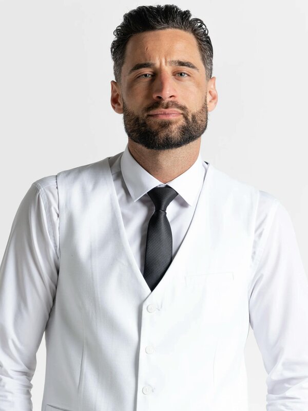 V2 Classic Henry - White Three Piece Suit