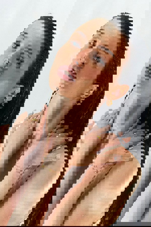 Elk & Bloom Forever Hearts Triple Heart 15K Gold Plated Bracelet