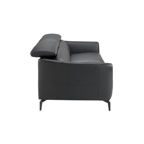 Angel Cerdá Black leather sofa 6058/6059