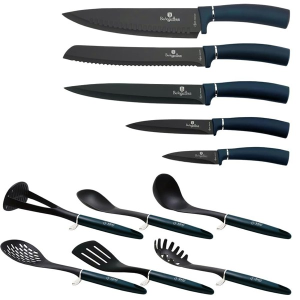 Knife & Kitchen Tool Set Berlinger Haus BH-6249 Aquamarine Collection