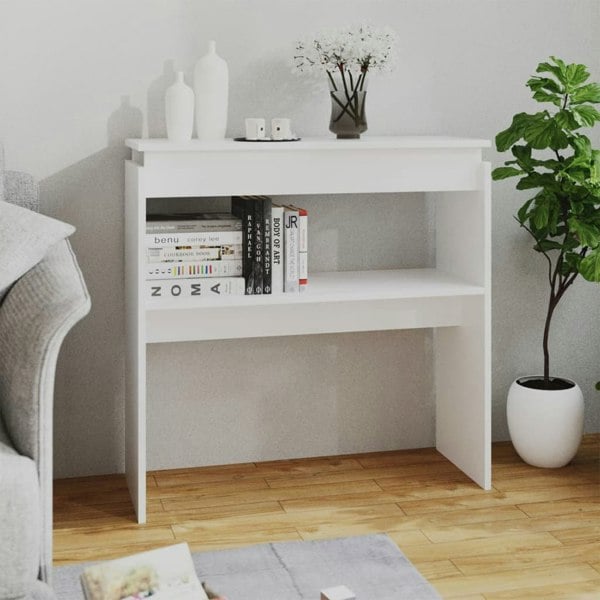 Berkfield Console Table White 80x30x80 cm Engineered Wood