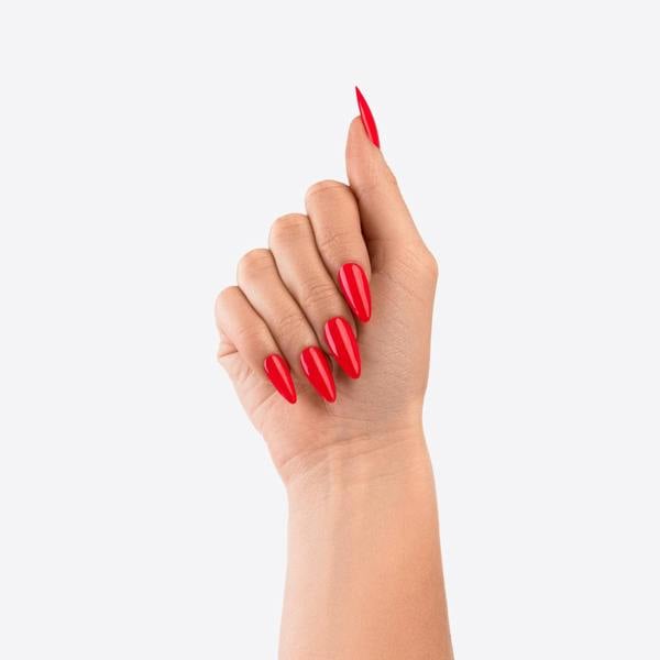 Nail HQ Almond Bright Red Nails (24 Pieces)