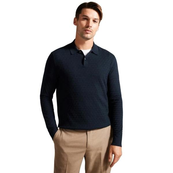 Ted Baker MMK MORAR Ls T Stitch Knitted Polo 5