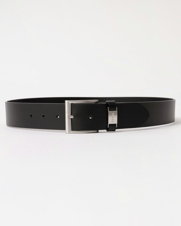 BOSS Orange Connio Mens Leather Belt NOS - Black 001