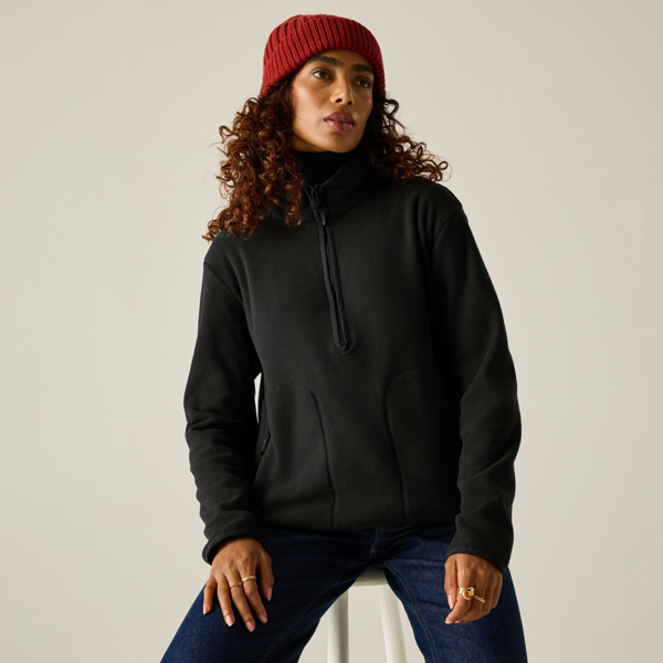 Regatta Womens Frankie Half Zip Fleece - Black