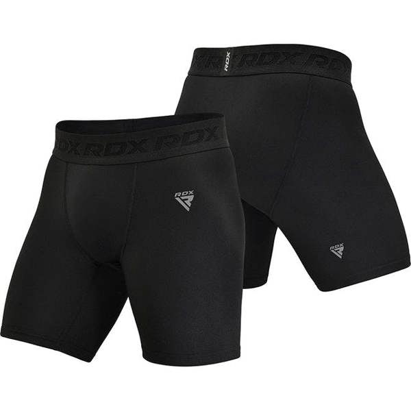 RDX Sports CLOTHING T15 COMPRESSION SHORTS BLACK
