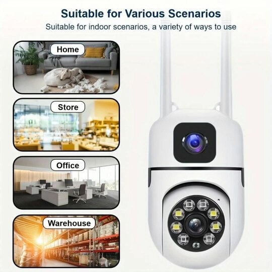 Havendro Outdoor Security IP Camera 1080P Dual Lens Cameras Auto Tracking
