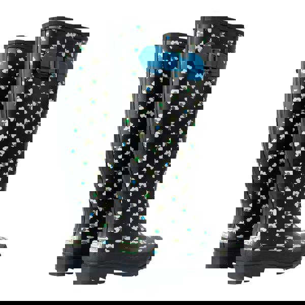 Regatta Womens/Ladies Orla Kiely Hi II Clover Wellington Boots - Black - 