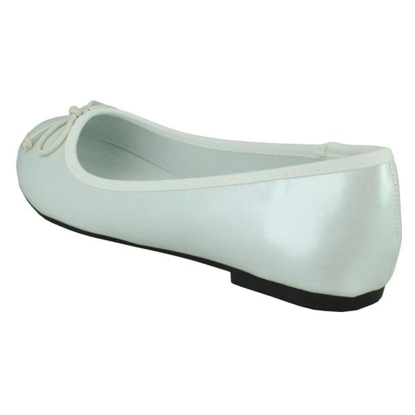 Spot On Ladies Spot On Ballerinas With Small Bow Detail F80397