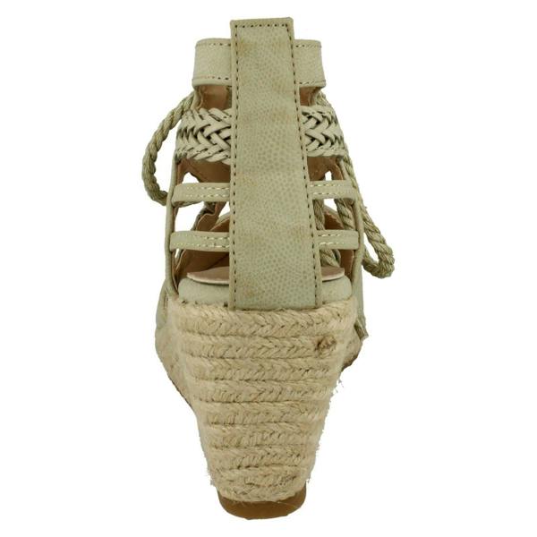 Anne Michelle Ladies Anne Michelle Ankle Lace Up Wedge Sandals