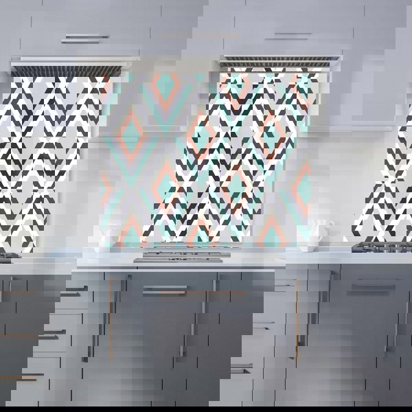 Warren Reed - Designer Zig Zag Abstract Pattern Kitchen Splashback
