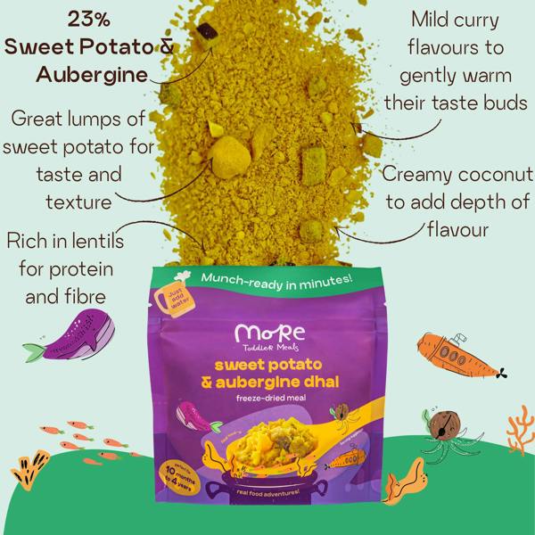Sweet Potato & Aubergine Dhal More Toddler Meals