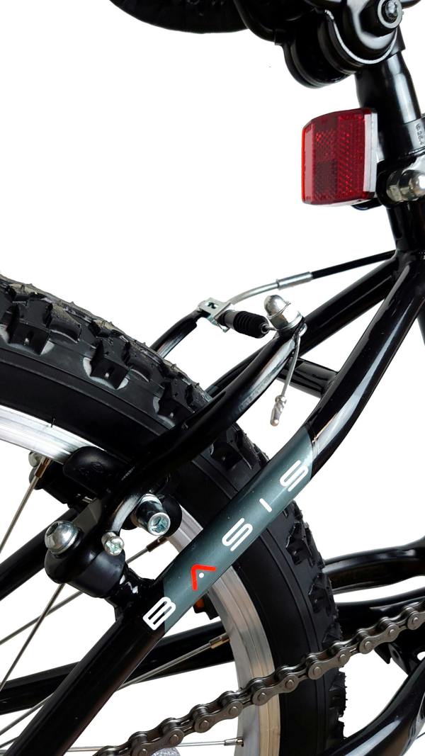 Basis Bikes Basis Raptor Junior Hardtail Mountain Bike, 20" Wheel - Gloss Black/Red