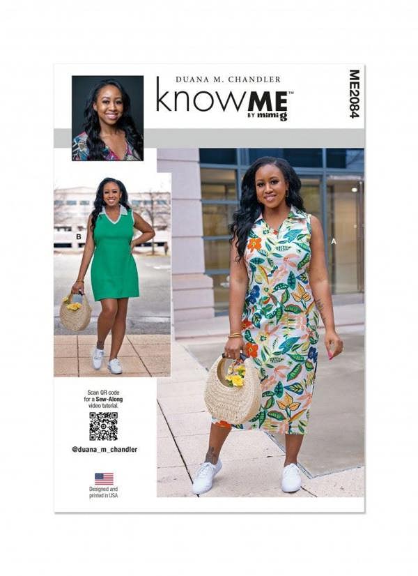 Know Me Sewing Pattern 2084, Dresses for Women, K5 (8-10-12-14-16) - Intermediate