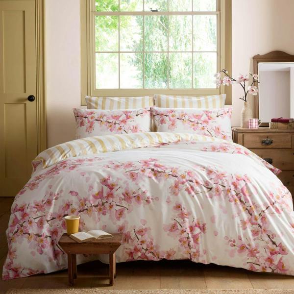 Bluebellgray Cherry Blossom Duvet Cover Set