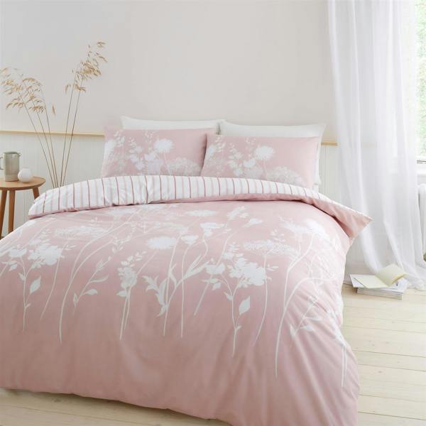 Meadowsweet Floral Blush Duvet Cover Set