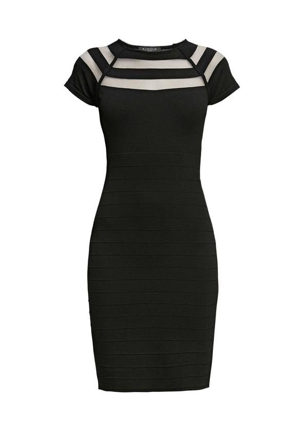 Rumour London Catherine bodycon dress with cut-out detail in black