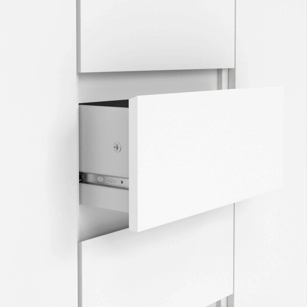 Wyld Haus Budapest White Wooden Sideboard 2 Doors 4 Drawers
