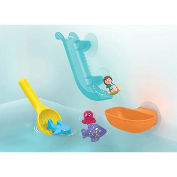 Playmobil JUNIOR AQUA: Water Slide with Sea Animals - 71689 Playset