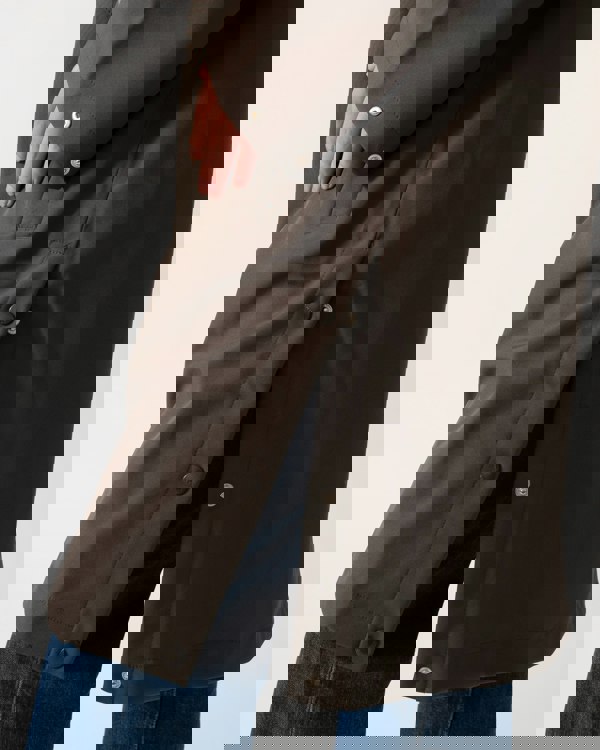 Ilse Jacobsen Daybreak Womens Long Softshell Raincoat - Wren 259