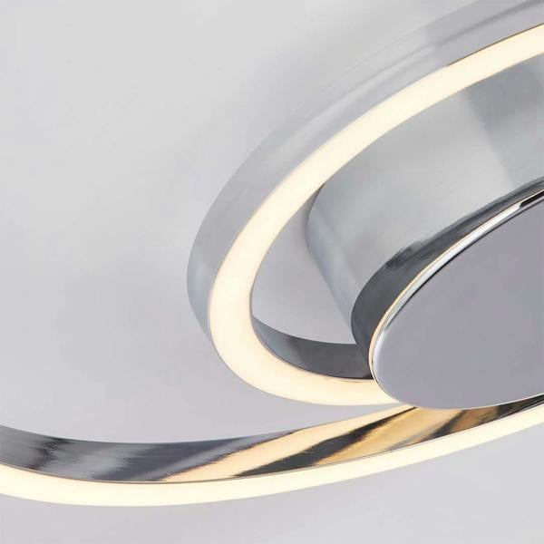 Lighting Collection Sleek Dual‑Ring LED Semi‑Flush Ceiling Light