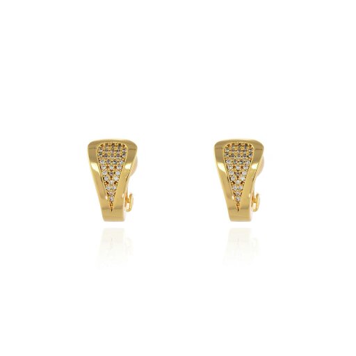 Cachet London Talli Gold Clip On Earrings