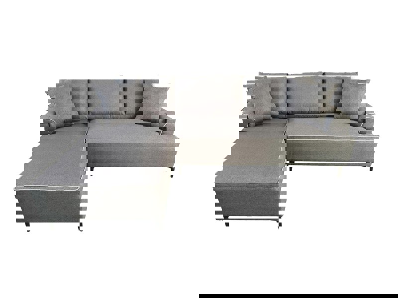 DS Living The Milano Edge 3 Seater Right Hand Corner Sofa in Grey or Beige