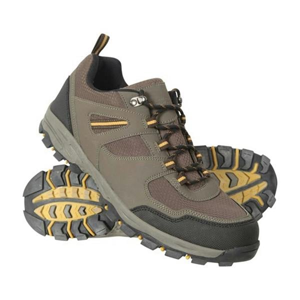 Mountain Warehouse Mens Mcleod Outdoor Wide Walking Shoes - Brown - 