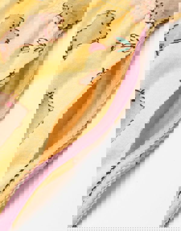 Pusheen Girls Yellow Spring Flowers Sleeveless Playsuit