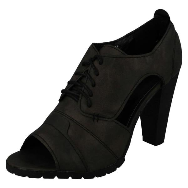 Ladies Barricci Side Cut Out Peep Toe Heels
