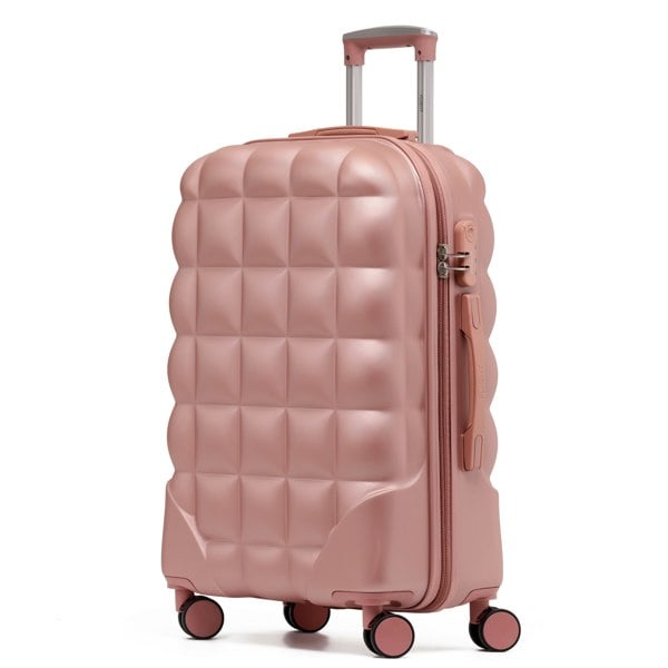 Flight Knight Medium 25" Hard Shell Bubble Design Check-in Suitcase Hold Luggage Bag