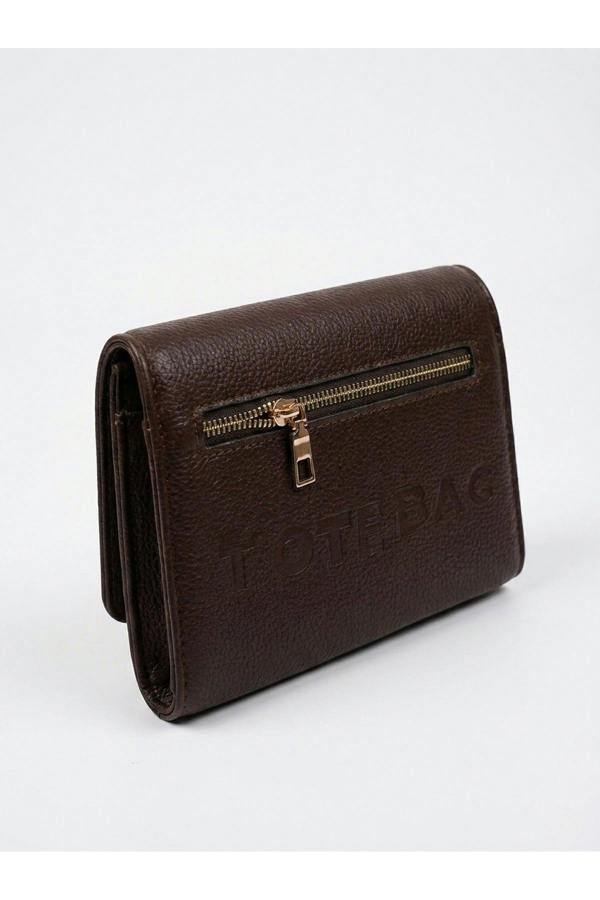 ikrush Constance Pebbled Faux Leather Text Bag