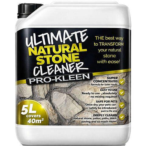 ProKleen Pro-Kleen Natural Stone Cleaner 5L - Removes Dirt, Lichen, Moss & Weather Staining