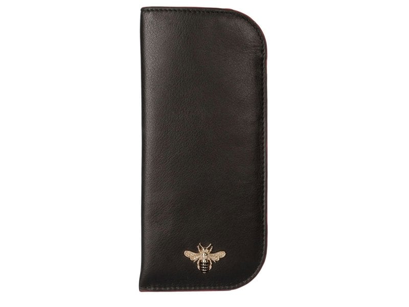 Mala Leather Mason Bee Premium Leather Glasses Case