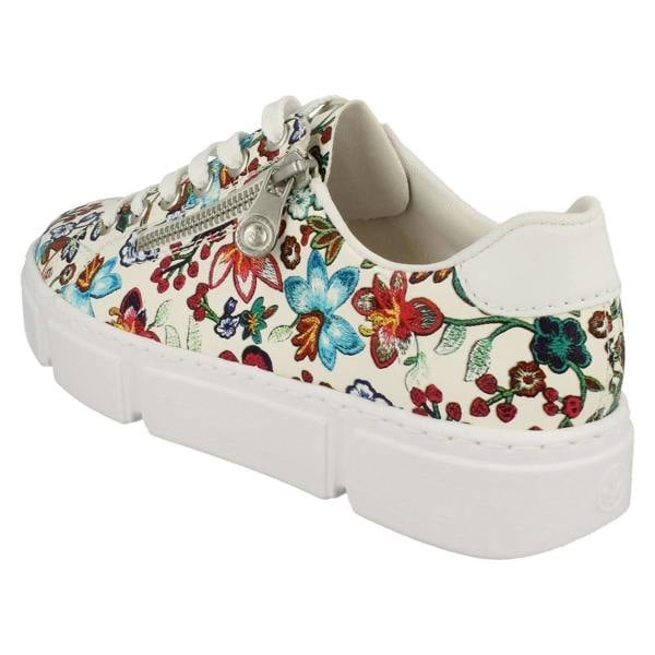 Rieker Ladies Sneakers By Rieker Lace Up Trainers N59L1