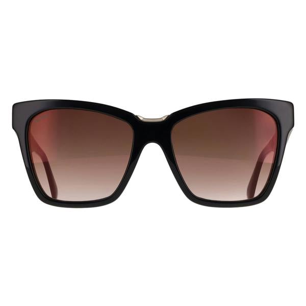 Max Mara Sunglasses MM0089 Spark3 01F Shiny Black Brown Gradient