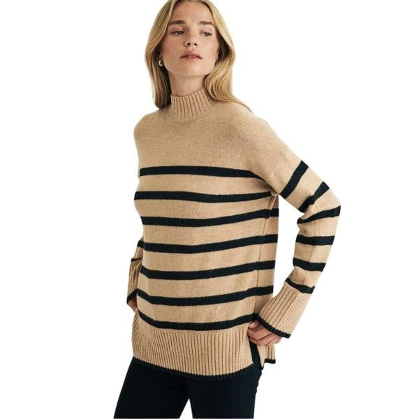 Nobody´s Child Womens/Ladies Striped Jumper - Beige/Black - 