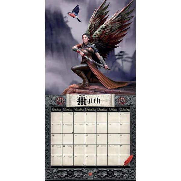 Anne Stokes Calendar 2027, Wall Calendars, Month To View, Art, Gift