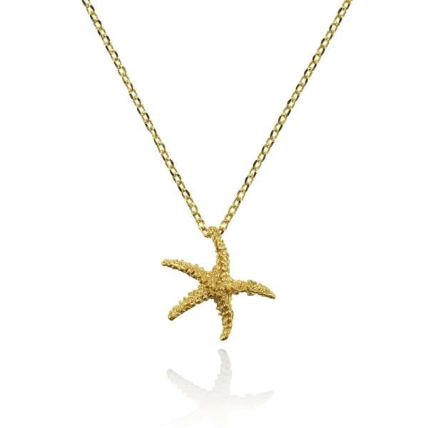 Gold Starfish Pendant Necklace - namana.london
