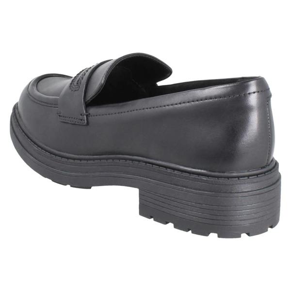 Clarks Ladies Clarks Chunky Sole Piped Trim Loafer Shoes Orinoco3 Edge