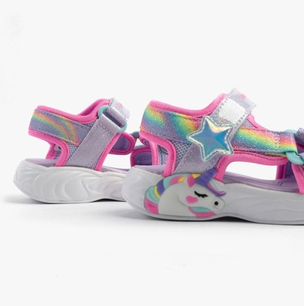 Skechers UNICORN DREAMS SANDAL - DREAMY Girls Sandals Lavender Multi