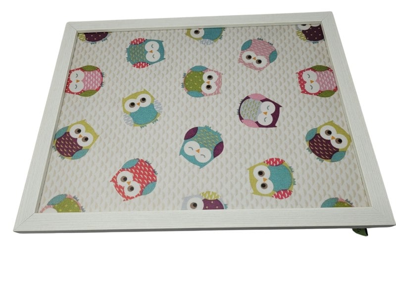 Made in the Mill Luxury Lap Tray With Bean Bag - Owls