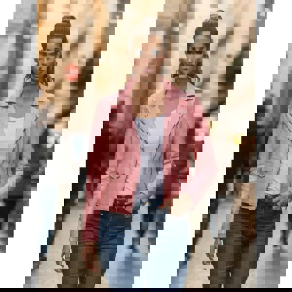 Leather Company Women's Real Leather Brando Style Biker Jacket