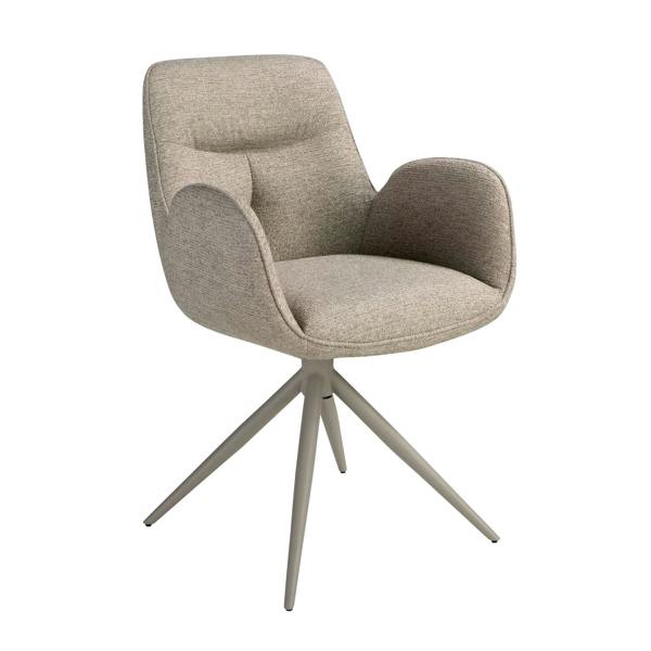 Angel Cerdá Swivel Chair in Beige Fabric 4200